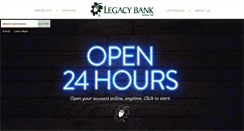 Desktop Screenshot of legacybank.com