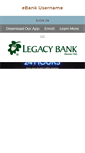 Mobile Screenshot of legacybank.com